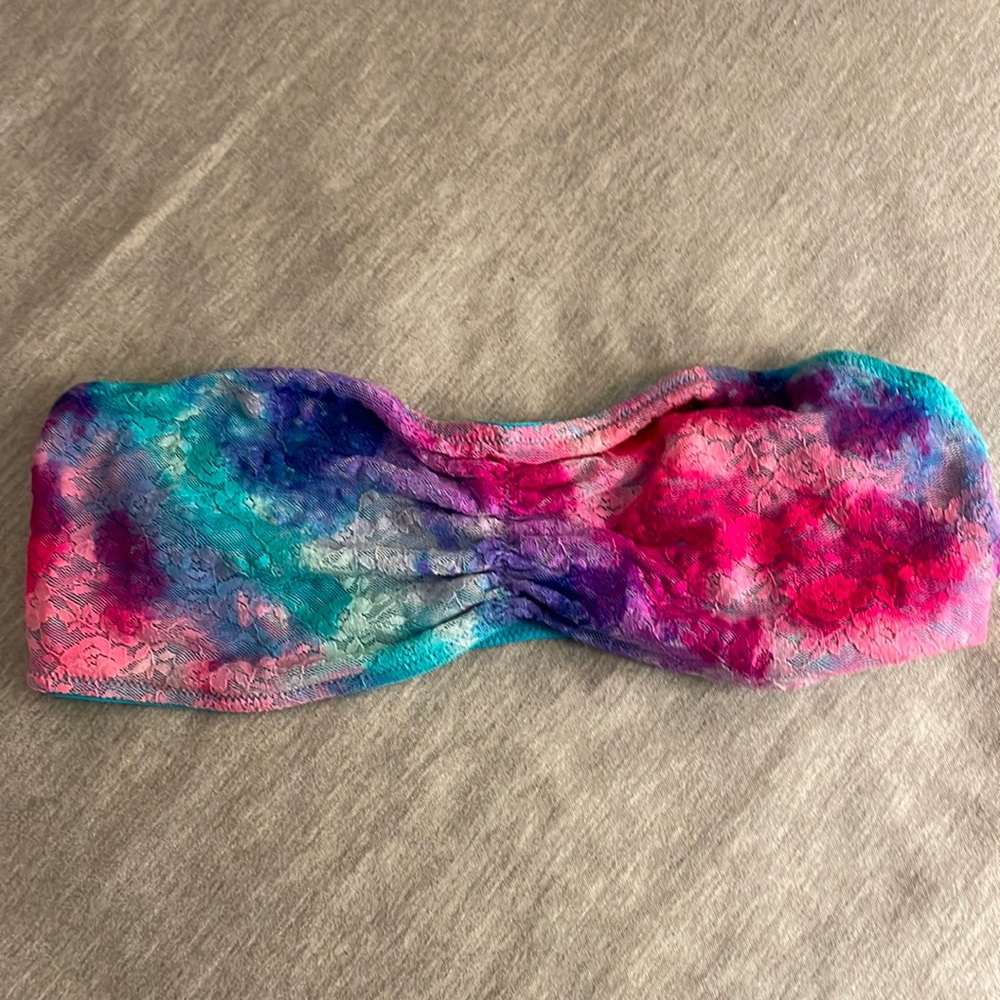 PINK Victoria’s Secret Multicolor Lace Bandeau